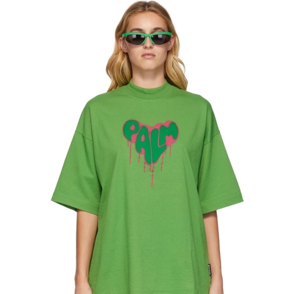 Palm Angels Oversized Heart T-Shirt - Picture 2 of 6